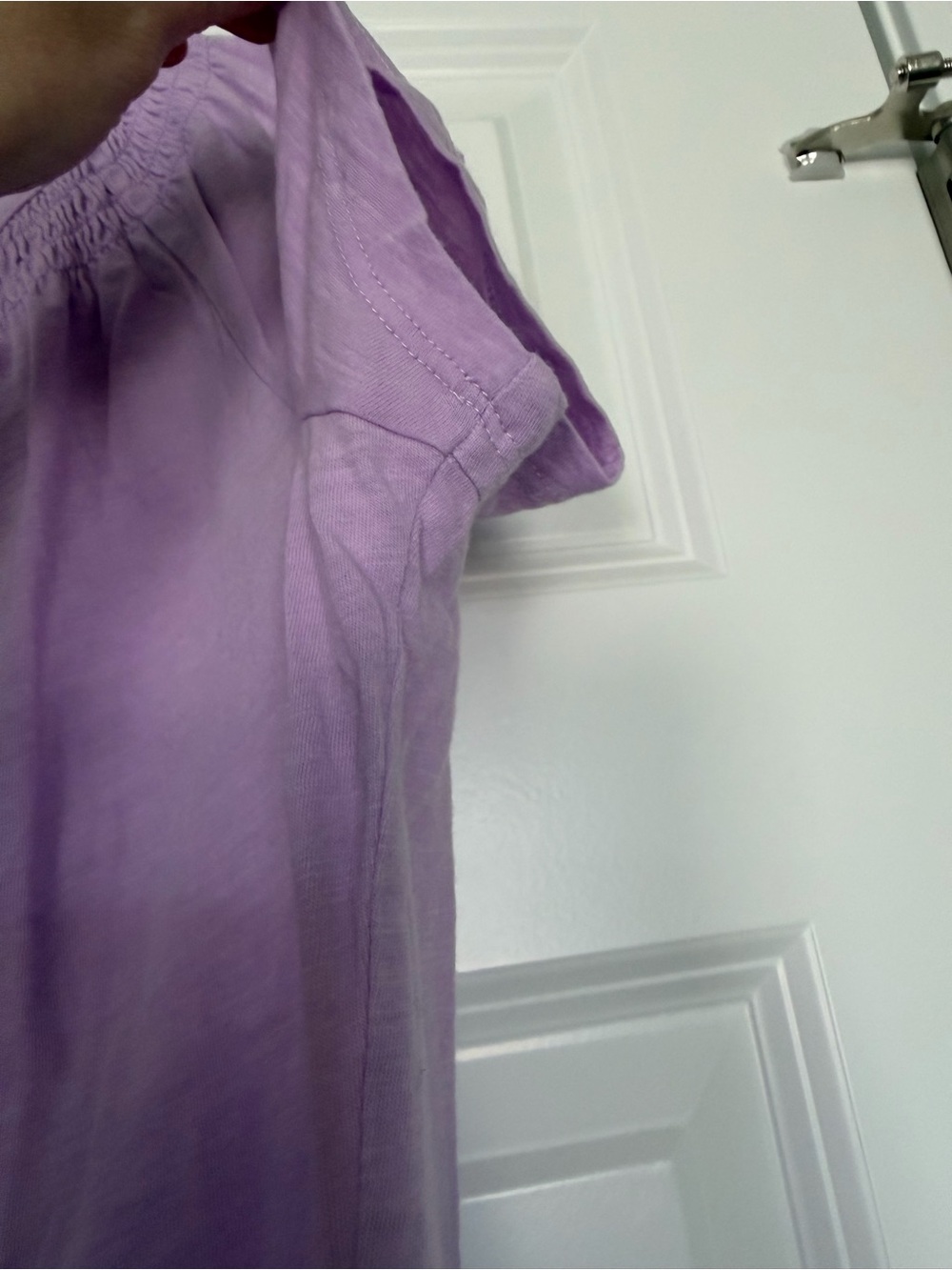 Lilly Pulitzer Purple Iris short sleeve Essie top size M - Picture 4 of 10